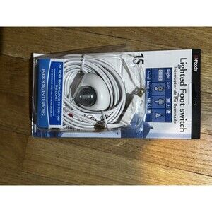 Lighted Foot Switch Power Foot Pedal On Off Floor Switch for Lamps NEW in Pkg